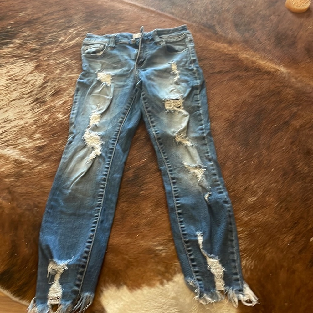 Cello cropped frayed jeans - size 1/25
